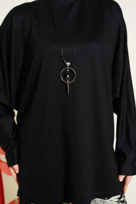 Yarasa Kol Basic Loyşa Tunik Siyah - 300-500 TL Ürünler