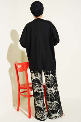 Yarasa Kol Basic Loyşa Tunik Siyah - Yılın Fırsatı