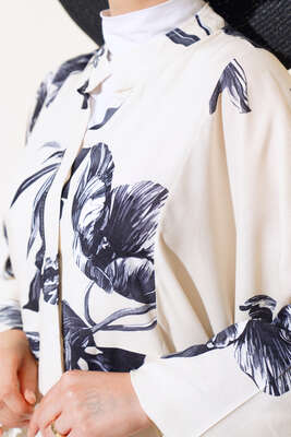 Yarasa Kol Salaş Elbise Antrasit - Tesettür Elbise