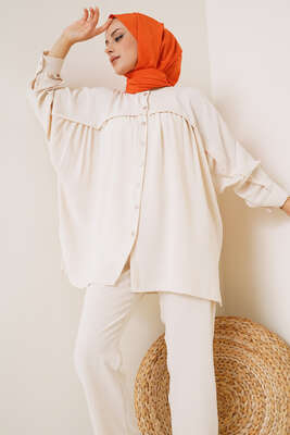 Yarasa Kol Salaş İkili Takım Bej - İKİLİ TAKIM