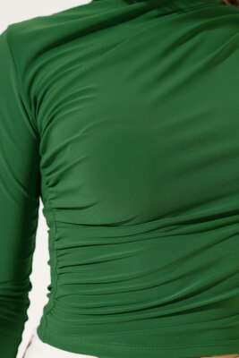 Yarı Balıkçı Yaka Bluz Benetton - Kadın Giyim Modelleri