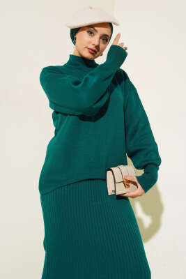 Yarım Balıkçı Fitilli Jileli İkili Takım Nefti - Triko İkili Takım