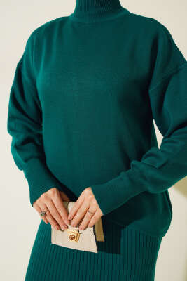 Yarım Balıkçı Fitilli Jileli İkili Takım Nefti - Triko İkili Takım