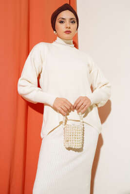 Yarım Balıkçı Fitilli Jileli İkili Takım Taş - Triko İkili Takım