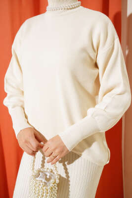 Yarım Balıkçı Fitilli Jileli İkili Takım Taş - Triko İkili Takım