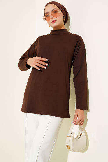 Yarım Boğazlı Badi Kahve - Body