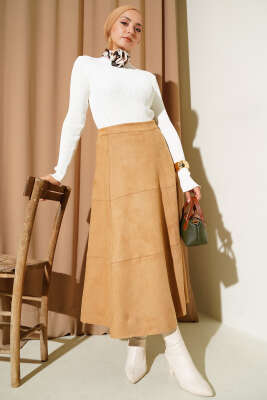 Yarım Boğazlı Balıkçı Triko Kazak Ekru - Yılın Fırsatı