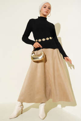 Yarım Boğazlı Balıkçı Triko Kazak Siyah - Yılın Fırsatı