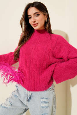 Yarım Boğazlı Sakallı Kazak Fuşya 