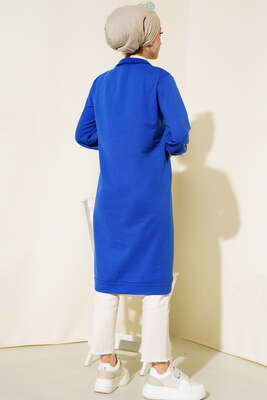 Yarım Fermuarlı Basıc Uzun Tunik Saks - 100-300 TL Ürünler