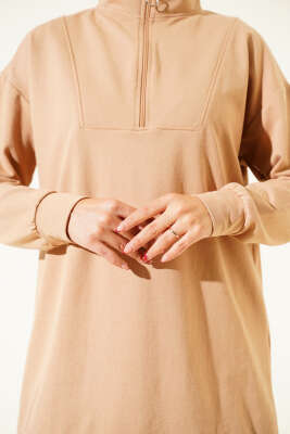 Yarım Fermuarlı İki İpli İkili Takım Camel - 300-500 TL Ürünler