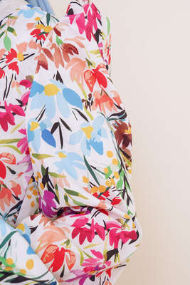 Yaz Desenleri Serisi Tunik Beyaz - Tunik