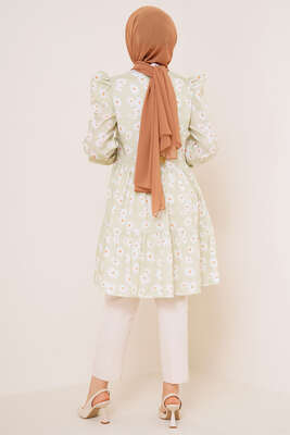 Yaz Desenleri Serisi Tunik F. Yeşil - Tunik