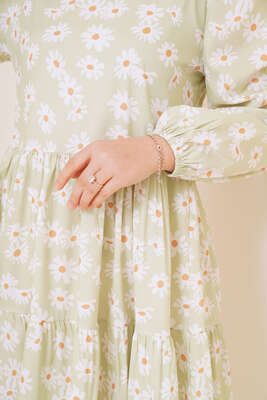 Yaz Desenleri Serisi Tunik F. Yeşil - Tunik