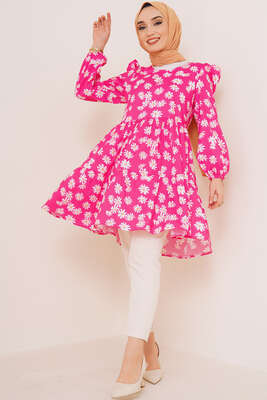 Yaz Desenleri Serisi Tunik Fuşya - Tunik