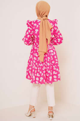 Yaz Desenleri Serisi Tunik Fuşya - Tunik