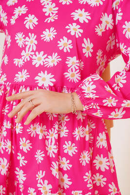 Yaz Desenleri Serisi Tunik Fuşya - Tunik