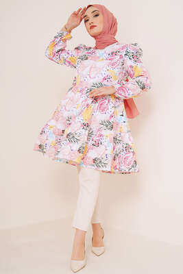 Yaz Desenleri Serisi Tunik Pıudra - Tunik