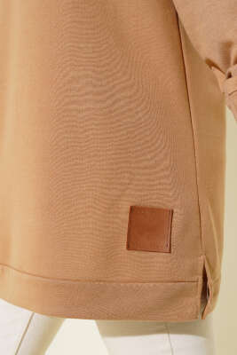 Yazı Baskı Armalı Tunik Camel - 100-300 TL Ürünler