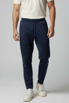 Yazılı Arka Cepli Erkek Eşofman Alt Petrol - DYNAMO