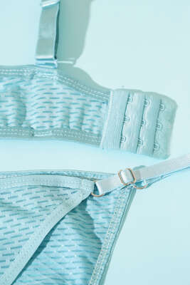 Yekpare Desteksiz Sütyen Takım Mint Yeşili - Yılın Fırsatı