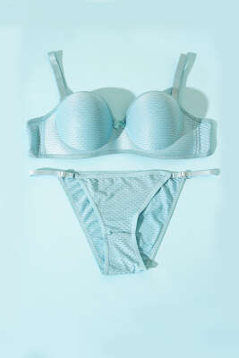 Yekpare Desteksiz Sütyen Takım Mint Yeşili - Yılın Fırsatı