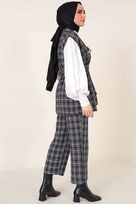 Yelek Pantolon İkili Takım Siyah - İKİLİ TAKIM