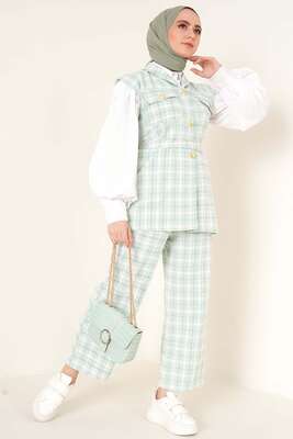 Yelek Pantolon İkili Takım Yeşil 