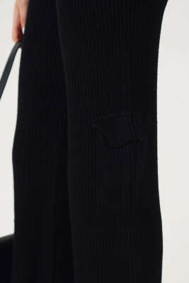 Yelekli Basic Triko İkili Takım Siyah - Kadın Giyim Modelleri