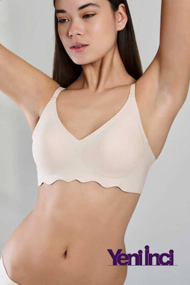 Yeni İnci Bra Woow Balensiz Sütyen Ten - Toparlayıcı Sütyen / Minimizer Sütyen