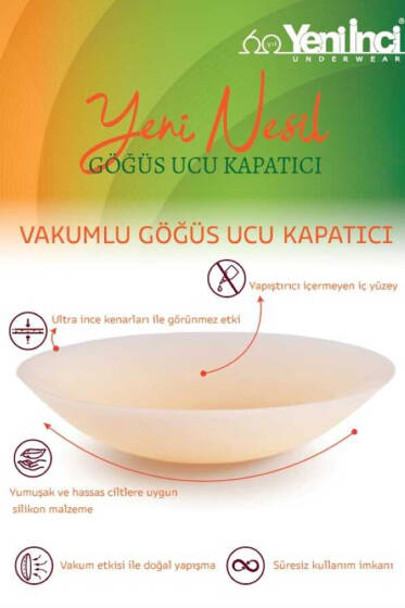 Yeni İnci Vakumlu Göğüs Ucu Kapatıcı Ten - Yeni İnci