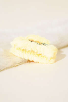 Yıldız Figürlü Peluş Mandal Toka Sarı - Toka