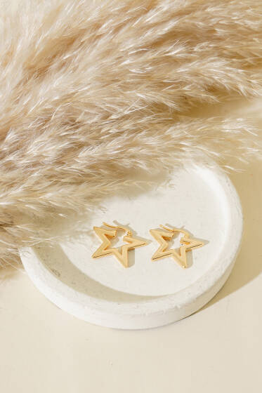 Yıldız Küpe Gold - Küpe