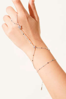 Yıldız Taşlı Şahmeran Bileklik Gümüş - KONYALI BİJUTERİ