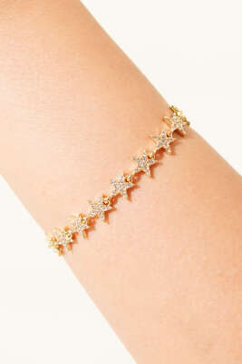 Yıldızlı Bileklik Gold - Bileklik