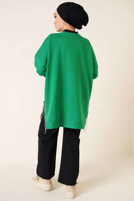 Yırtmacı Zincir Püsküllü Tunik Benetton - Tunik