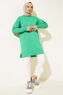 Yırtmaçlı Basic Triko Tunik Benetton - Tunik