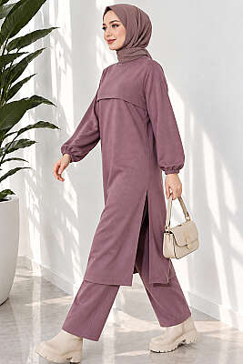 Yırtmaçlı Uzun İkili Takım Magenta - 300-500 TL Ürünler