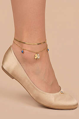 Yonca Figürlü Halhal Gold - DEMİR BİJUTERİ