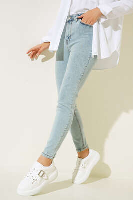 Yüksek Bel Dar Paça Pantalon Kar açık - 300-500 TL Ürünler