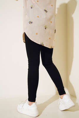 Yüksek Bel Dar Paça Pantolon Siyah - Pantolon