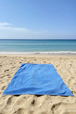  Yüksek Emici Plaj Havlusu Mavi - DYNAMO