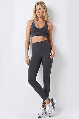 Yüksel Bel Cupra Tayt Füme - Spor Tayt