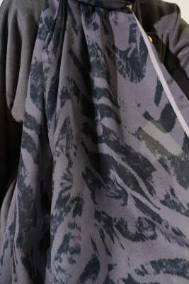 Zebra Desen Şal Vizon - Başörtüsü