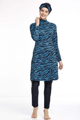 Zebra Desen Siyah Tesettür Mayo - 300-500 TL Ürünler