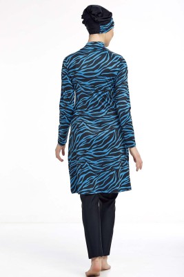 Zebra Desen Siyah Tesettür Mayo - 300-500 TL Ürünler