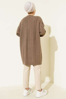 Zigzag Örgü Triko Tunik Vizon - Tunik