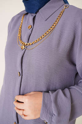 Zincir Kolyeli Ayrobin İkili Takım Gri - İKİLİ TAKIM