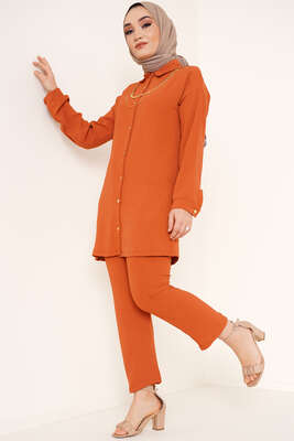 Zincir Kolyeli Ayrobin İkili Takım Taba 