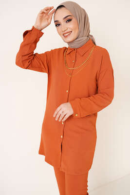 Zincir Kolyeli Ayrobin İkili Takım Taba - İKİLİ TAKIM